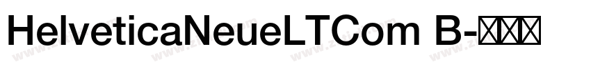 HelveticaNeueLTCom B字体转换